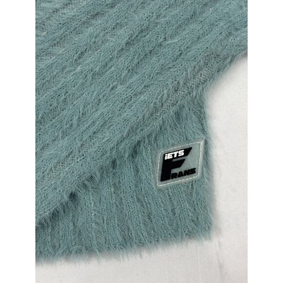 iets frans… Eyelash Hoodie Sweatshirt Aqua Size S NEW Streetwear Athleisure Y2K - Picture 2 of 7